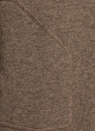 Detail View - Click To Enlarge - JOVENS - Medium Cashmere Long Sleeved Round Neck Sweater — Taupe