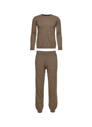 Main View - Click To Enlarge - JOVENS - Medium Cashmere Long Sleeved Round Neck Sweater — Taupe