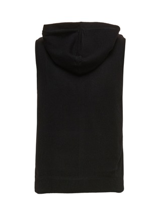  - JOVENS - Medium Hooded Zip Vest — Black and Mid Grey