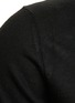 Detail View - Click To Enlarge - JOVENS - Small Cashmere Short Sleeved Round Neck Sweater — Black