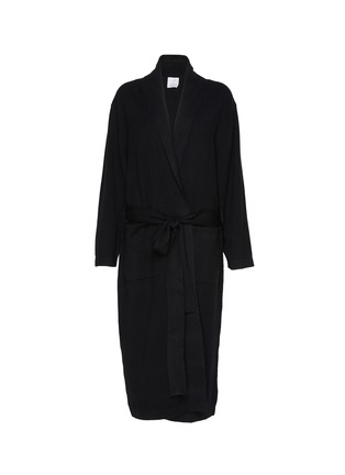 Main View - Click To Enlarge - JOVENS - Cashmere Bath Robe — Black