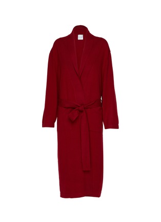 Main View - Click To Enlarge - JOVENS - Pure Cashmere Bathrobe – Wine