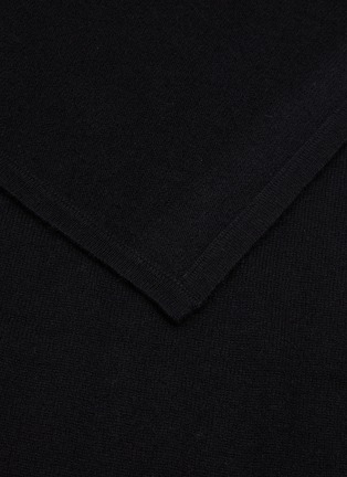 Detail View - Click To Enlarge - JOVENS - Cashmere Shawl — Black