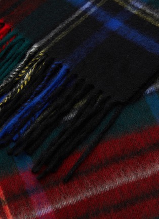 Detail View - Click To Enlarge - JOVENS - Tartan Cashmere Shawl
