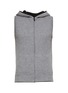 Main View - Click To Enlarge - JOVENS - Small Hooded Zip Vest — Black and Mid Grey