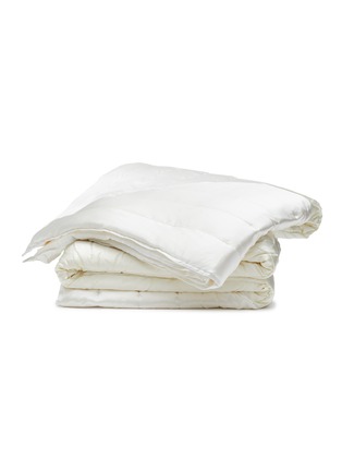 Main View - Click To Enlarge - JOVENS - Quilted Silk Blanket — White & Cream