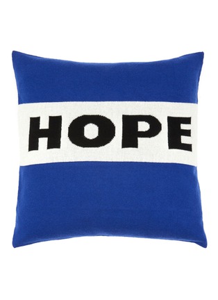 Main View - Click To Enlarge - JOVENS - Hope' Cashmere Cushion — Royal Blue