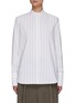 Main View - Click To Enlarge - MARK KENLY DOMINO TAN - Sydney' Mandarin Collar Cotton Blend Shirt