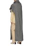 Back View - Click To Enlarge - MARK KENLY DOMINO TAN - Vanda' High Neck Asymmetrical Poncho