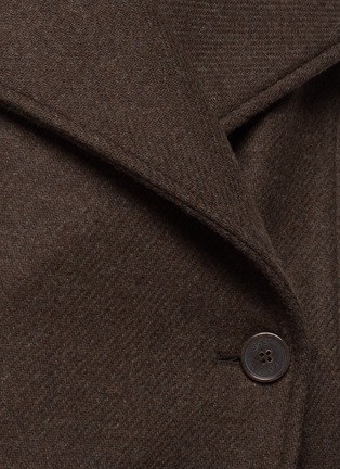  - MARK KENLY DOMINO TAN - Claudette' Wrap Coat Front Wool Blend Backless Vest