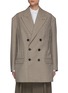 Main View - Click To Enlarge - MARK KENLY DOMINO TAN - Jenna' Side Opening Double Breasted Blazer