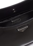 Detail View - Click To Enlarge - PRADA - 'Cleo' Logo Plaque Spazzolato Leather Shoulder Bag