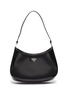 Main View - Click To Enlarge - PRADA - 'Cleo' Logo Plaque Spazzolato Leather Shoulder Bag