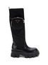 Main View - Click To Enlarge - PRADA - Nylon Pouch Tall Riding Boots