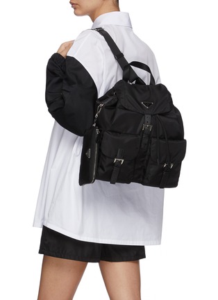 Figure View - Click To Enlarge - PRADA - 'Vela' Re-nylon backpack