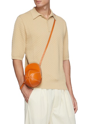 Figure View - Click To Enlarge - JW ANDERSON - 'MIDI CAP' LEATHER CROSSBODY BAG