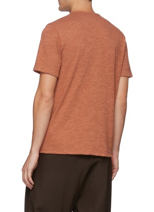 Back View - Click To Enlarge - VINCE - Triblend henley shirt
