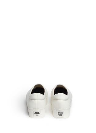 Back View - Click To Enlarge - OPENING CEREMONY - 'Cici' twill flatform skate slip-ons