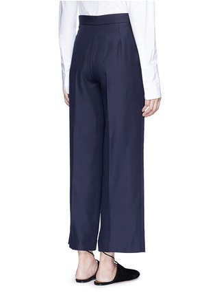 Back View - Click To Enlarge - THE ROW - 'Resme' cropped silk wide leg pants