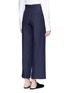 Back View - Click To Enlarge - THE ROW - 'Resme' cropped silk wide leg pants