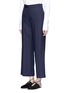 Front View - Click To Enlarge - THE ROW - 'Resme' cropped silk wide leg pants