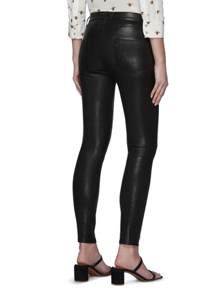 Back View - Click To Enlarge - FRAME - Core Le High Skinny Leather Jeans