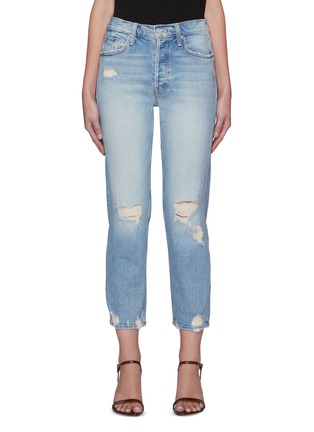 Main View - Click To Enlarge - MOTHER - Core Tomcat Mother Superior Light Wash Distressed Straight Jeans