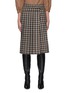 Main View - Click To Enlarge - TIBI - Costello' Chequered Wrapped Front Culottes