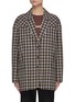 Main View - Click To Enlarge - TIBI - Costello' Liam Studded Chequered Single Breasted Blazer