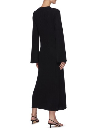 Back View - Click To Enlarge - LOULOU STUDIO - Thick Collar Knit Dress