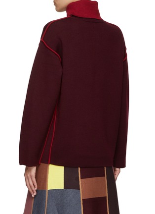 Back View - Click To Enlarge - VICTORIA, VICTORIA BECKHAM - PIPING DETAIL SWEATER