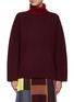 Main View - Click To Enlarge - VICTORIA, VICTORIA BECKHAM - PIPING DETAIL SWEATER