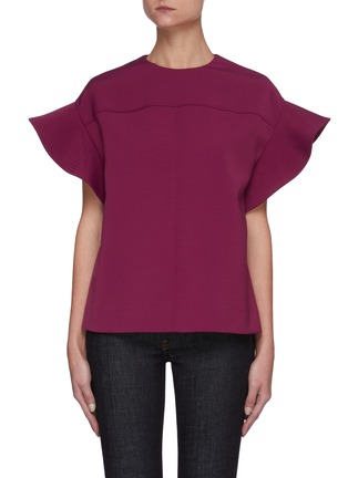 Main View - Click To Enlarge - VICTORIA, VICTORIA BECKHAM - Flounce Sleeve Top