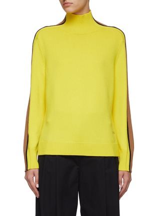 Main View - Click To Enlarge - VICTORIA, VICTORIA BECKHAM - CONTRAST RIB TURTLENECK SWEATER