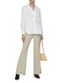 Figure View - Click To Enlarge - VINCE - Notch Collar Cotton Poplin Shirt