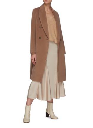Figure View - Click To Enlarge - VINCE - Double Breasted Wool Car Coat