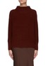 Main View - Click To Enlarge - VINCE - Boiled Cashmere Funnel Neck Long Sleeve Knit