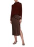 Figure View - Click To Enlarge - VINCE - Boiled Cashmere Funnel Neck Long Sleeve Knit