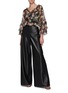 Figure View - Click To Enlarge - ALICE & OLIVIA - Athena' Vegan Leather Wide Legged Pants
