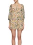 Main View - Click To Enlarge - ALICE & OLIVIA - Marcie' Ruffle Tiered Tunic Dress