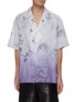 Main View - Click To Enlarge - FENG CHEN WANG - Gradient Coloured Chinese Ink Painting Print Chinlon Hawaiian Shirt