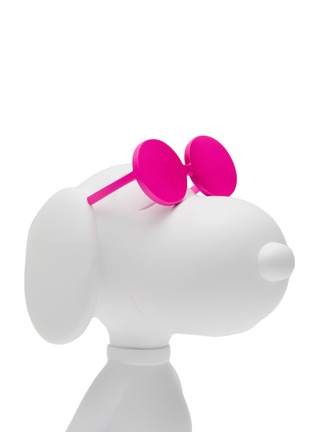 Detail View - Click To Enlarge - LEBLON DELIENNE - Snoopy Sun Sculpture – Matt White/Matt Neon Pink/Glossy Black