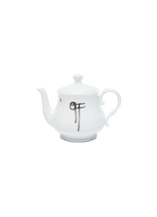 Main View - Click To Enlarge - GINORI 1735 - Off-White™ x Ginori 1735 ‘OFF’ & ‘WHITE’ Paint Print Teapot