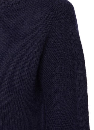  - HELMUT LANG - Leather Strap One Shoulder Wool Cashmere Blend Sweater