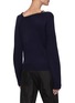 Back View - Click To Enlarge - HELMUT LANG - Leather Strap One Shoulder Wool Cashmere Blend Sweater