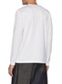 Back View - Click To Enlarge - COMME DES GARÇONS HOMME - Branding Appliqued Chest Pocket Long Sleeved Crewneck Cotton T-Shirt