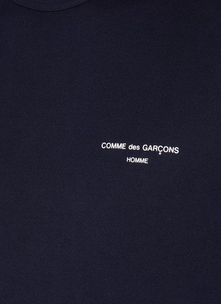 - COMME DES GARÇONS HOMME - Branding Appliqued Short Sleeved Crewneck Cotton T-Shirt