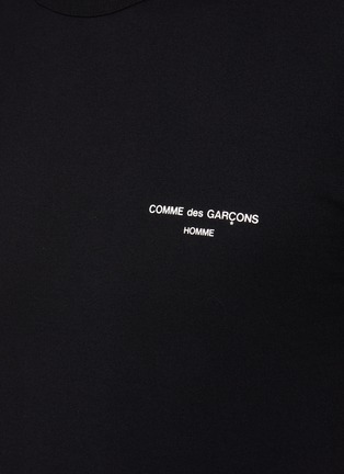  - COMME DES GARÇONS HOMME - Branding Appliqued Short Sleeved Crewneck Cotton T-Shirt