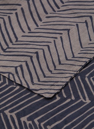 Detail View - Click To Enlarge - SOCIETY LIMONTA - Nap Zigzagged Pattern Pillow Case Set – Pacifico
