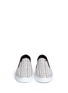 Front View - Click To Enlarge - COLE HAAN - 'Reiley' stripe print embossed leather skate slip-ons